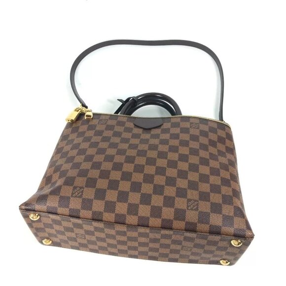 LOUIS VUITTON N41582 Damier Brompton 2WAY Shoulder Bag Tote Bag Hand Bag - Picture 6 of 14